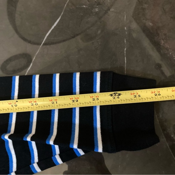 Vans Men's Black,Blue And White Striped Long Sleeve Shirt Size Small Casual Y2k - Picture 6 of 9